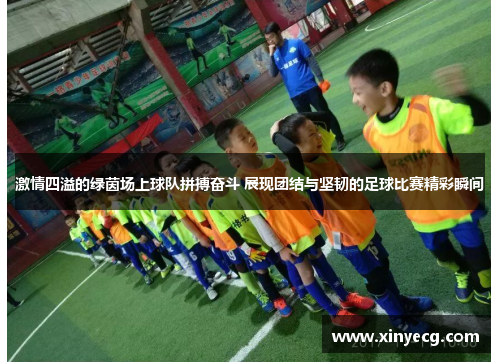 激情四溢的绿茵场上球队拼搏奋斗 展现团结与坚韧的足球比赛精彩瞬间
